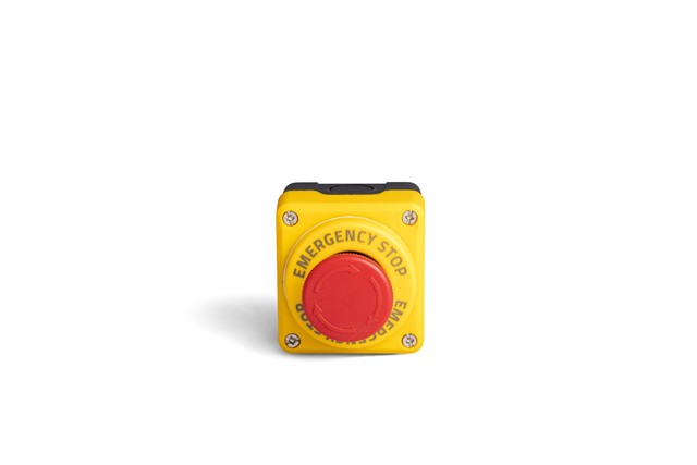 P Series Plastic 1 Hole BDE + C4BK (NC) + BET60LED2 Yellow-Black Control Box